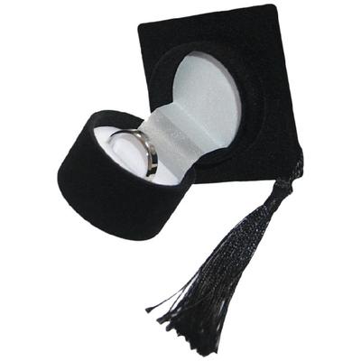 Good Quality Graduation Hat Jewelry Box Graduation Hat Shape Rings Box for Graduation Gifts and Keepsakes