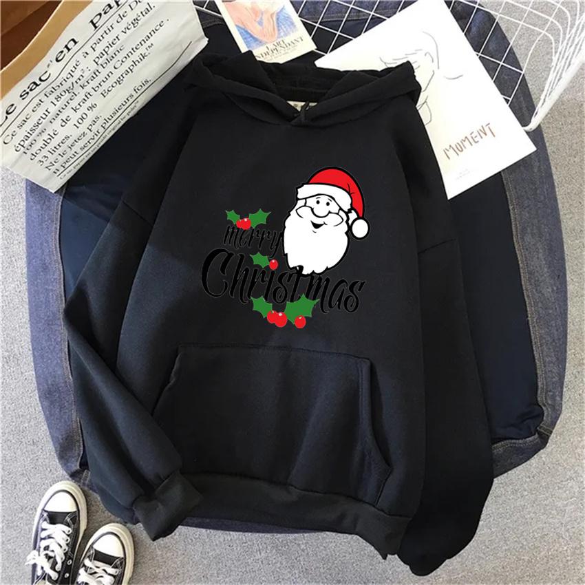 

Fashion Womens Hoodie Santa Claus Printed Funny Hoodies Women Streetwear Pullover Harajuku Sweatshirt Oversized Clothes Unisex 3XL