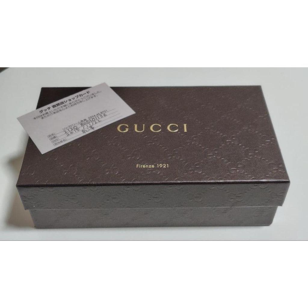 Used Gucci Long Wallet Microguccissima Nice Round Zipper Red With Box