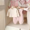 Winter Style Cute Two-Piece Set for Newborn Girls - Outerwear and Romper