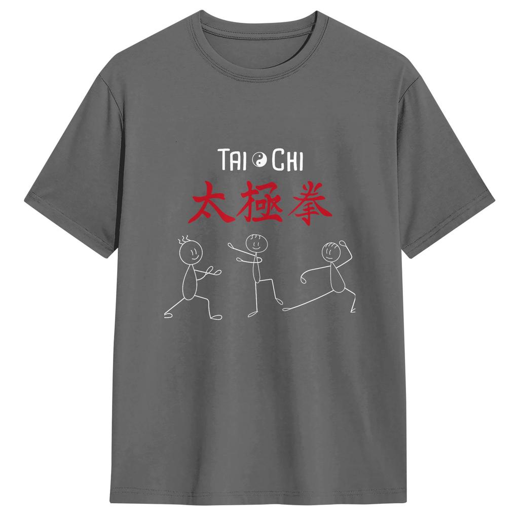Tai Chi T Shirt Summer 100 Cotton T Shirts For Unisex Hippie Pattern Tshirt Short Sleeve Vintage Top Tees