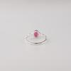 Pink Rubellite Gemstone 925 Sterling Silver Elegant Prong Set Ring For Women CZR-16-15