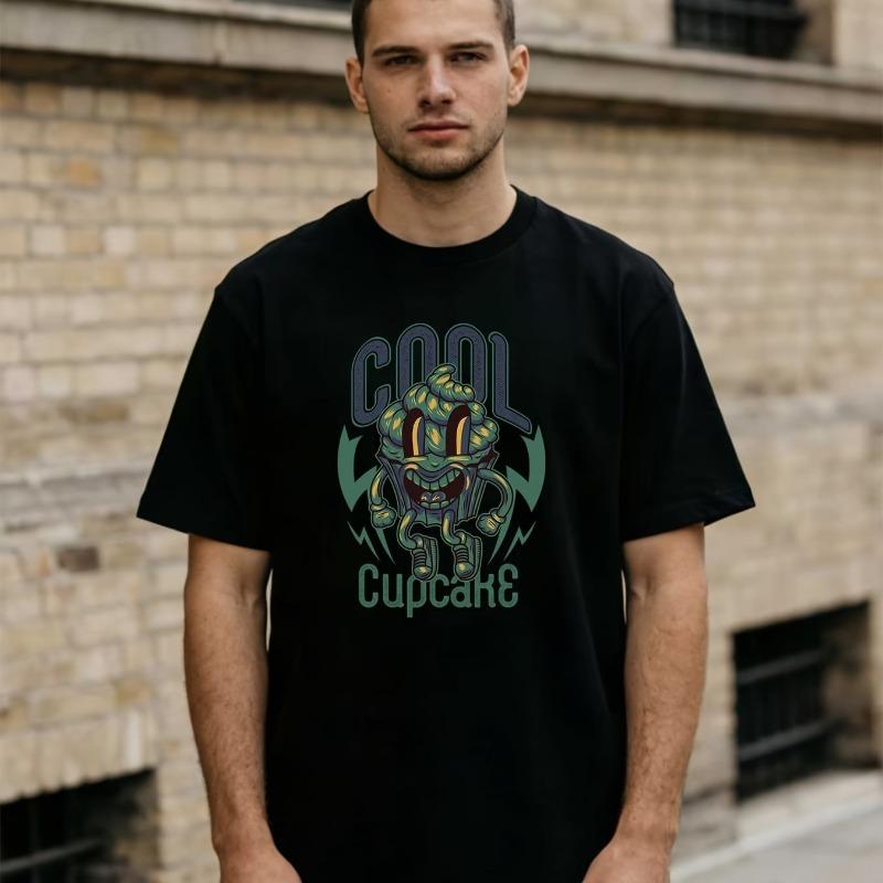 

European sizes Men s T-Shirt - Fashionable Black Tee, Great Gift Idea for Males, Suitable for Family Reunions, Corporate Events, And Team Activities S чёрный