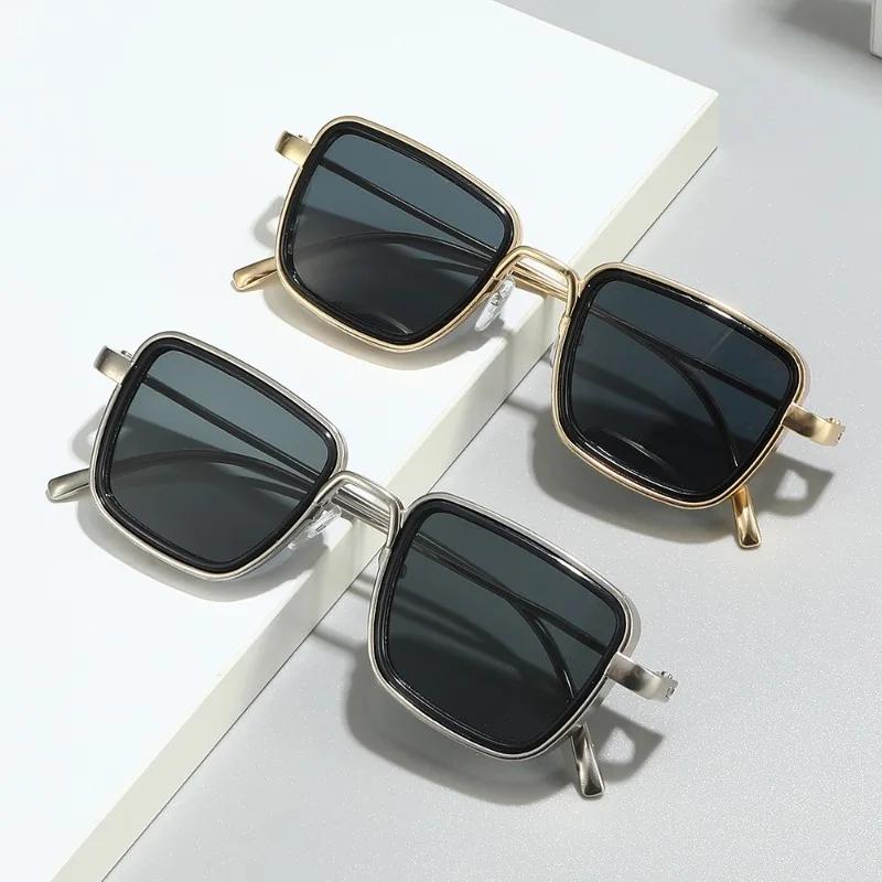 New Stylish Retro Brand Shades Men Women Sun Glasses Square Vintage Metal Steampunk Sunglasses UV400 Gafas De Sol