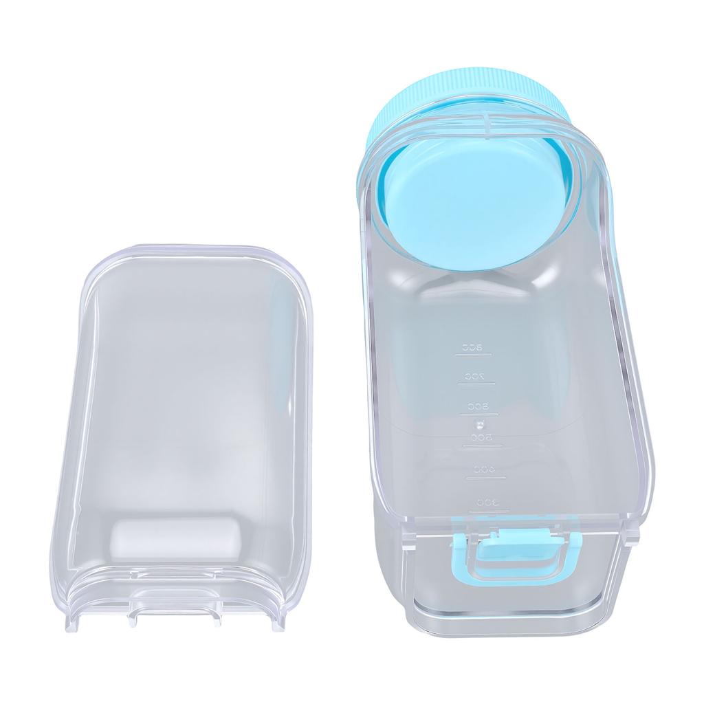 Side Opening Salad Jar Reusable Plastic Microwave Dishwasher Safe Vertical Layering Salad Container with Leak Proof