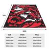 Cartoon Helluva-Boss Blanket Flannel Summer Multi-function Lightweight Throw Blankets for Sofa Car Plush Thin Quilt