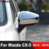Rearview Mirror Cover Trim For Mazda CX-5 CX5 2012 2013 2014 2015 2016 Chrome Car Side Wing Mirrors Cap Cover Accessories