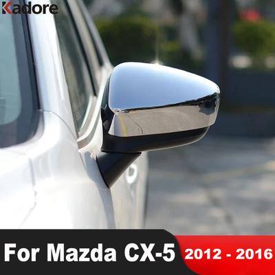 Rearview Mirror Cover Trim For Mazda CX-5 CX5 2012 2013 2014 2015 2016 Chrome Car Side Wing Mirrors Cap Cover Accessories