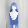 Cosplay Wig with Net, Long, Light Blue, Heat-resistant, Perfect for Halloween, Events, and More.