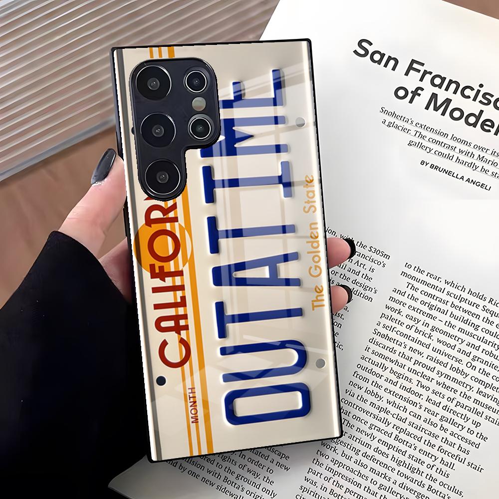 Back To The Future Phone Case For Samsung S26 Ultra S25 Edge Ultra S23 S22 S21 S20 Ultra Plus S24 Fe A25 Glass Cover