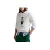 Polo Ralph Lauren Bear Print Cotton Blend Hoodie Men hoodies White 710973148-001
