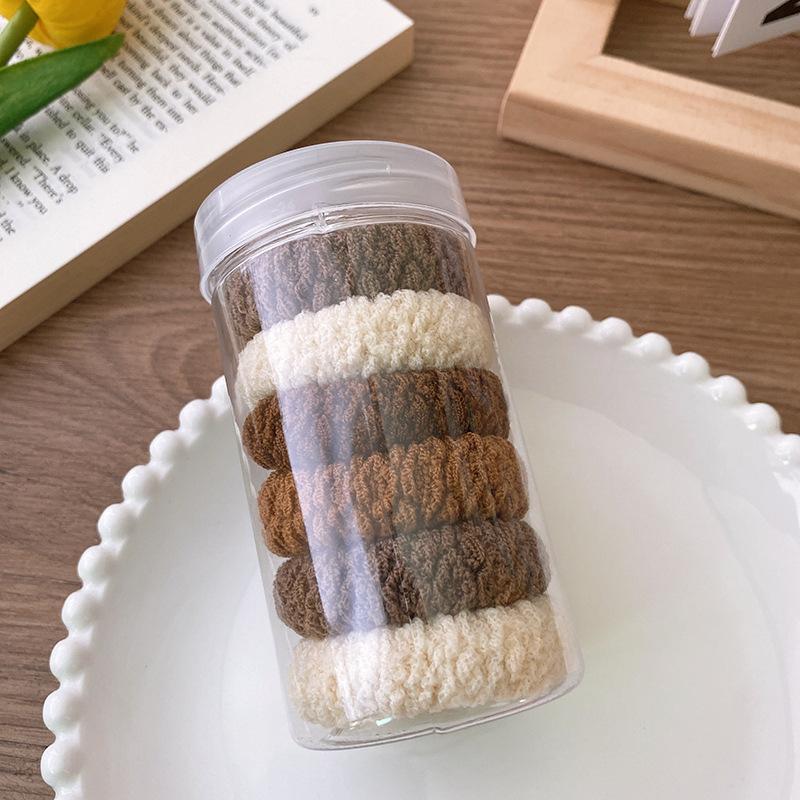 

6 шт. Новая Мода Бутик Простые Утолщенные Резинки для Хвоста Резинка Эластичные Резинки для Волос Женские Девичьи Аксессуары для Волос Головные Уборы 6pcs