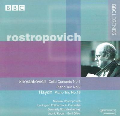 CD MSTISLAV ROSTROPOVICH - Shostakovich: Cello Concerto No.1,  BBCL40242 BBC 1999 UK Classical Used