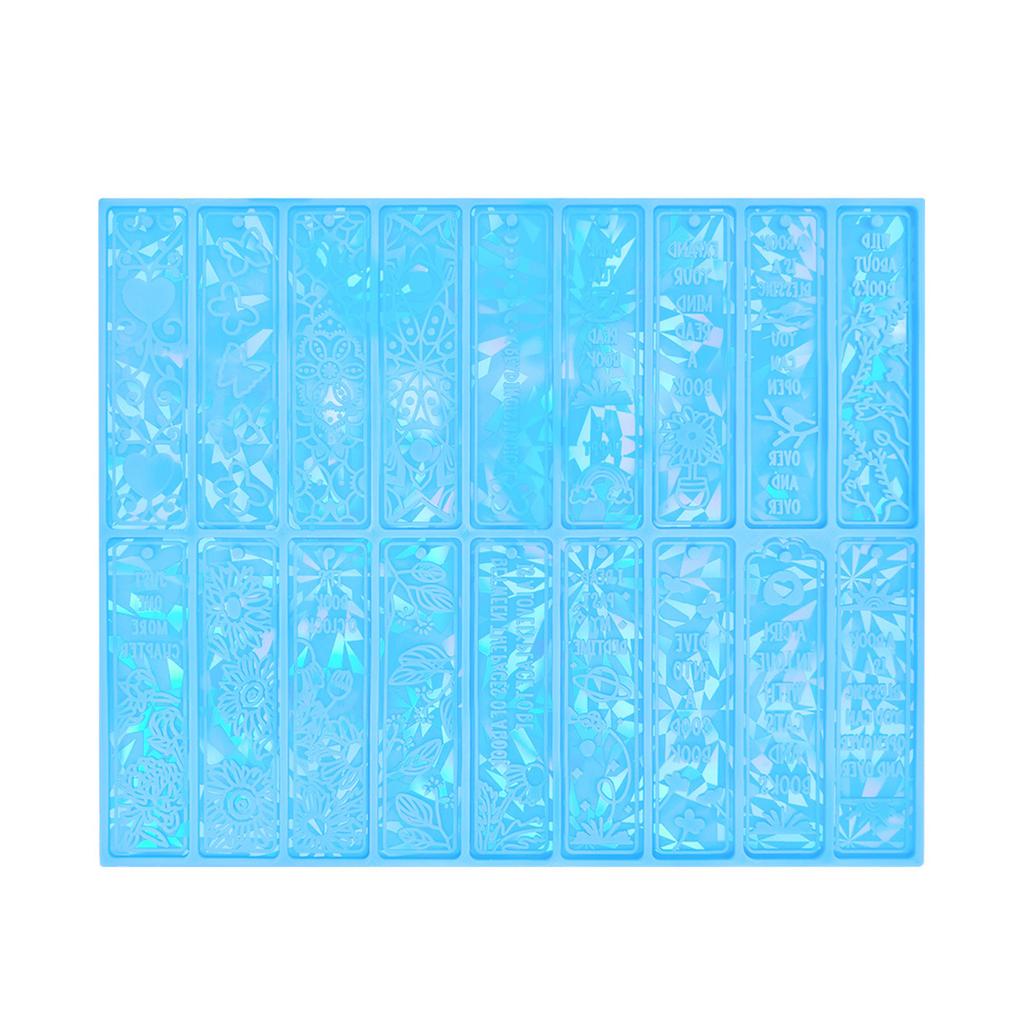 18 Στυλ Σελιδοδείκτης Σιλικόνης Καλούπι Χύτευσης Χειροτεχνίας Κρεμαστό Ρητίνη Εποξειδική DIY Ορθογώνιο Καλούπι Σελιδοδείκτη για Κοσμήματα DIY Φανς