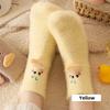 Cartoon Cute Japanese Thick Faux Mink Fur Women's Socks with Mid Length Socks Autumn and Winter Warm Floor Socks