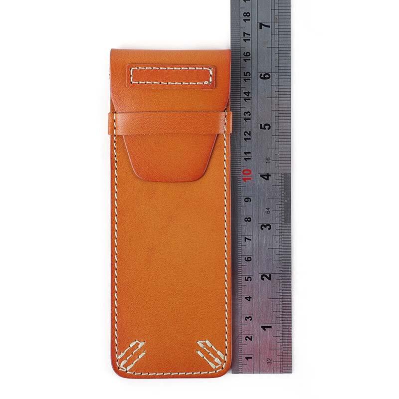 Vintage pflanzlich gegerbtes Leder Federmäppchen