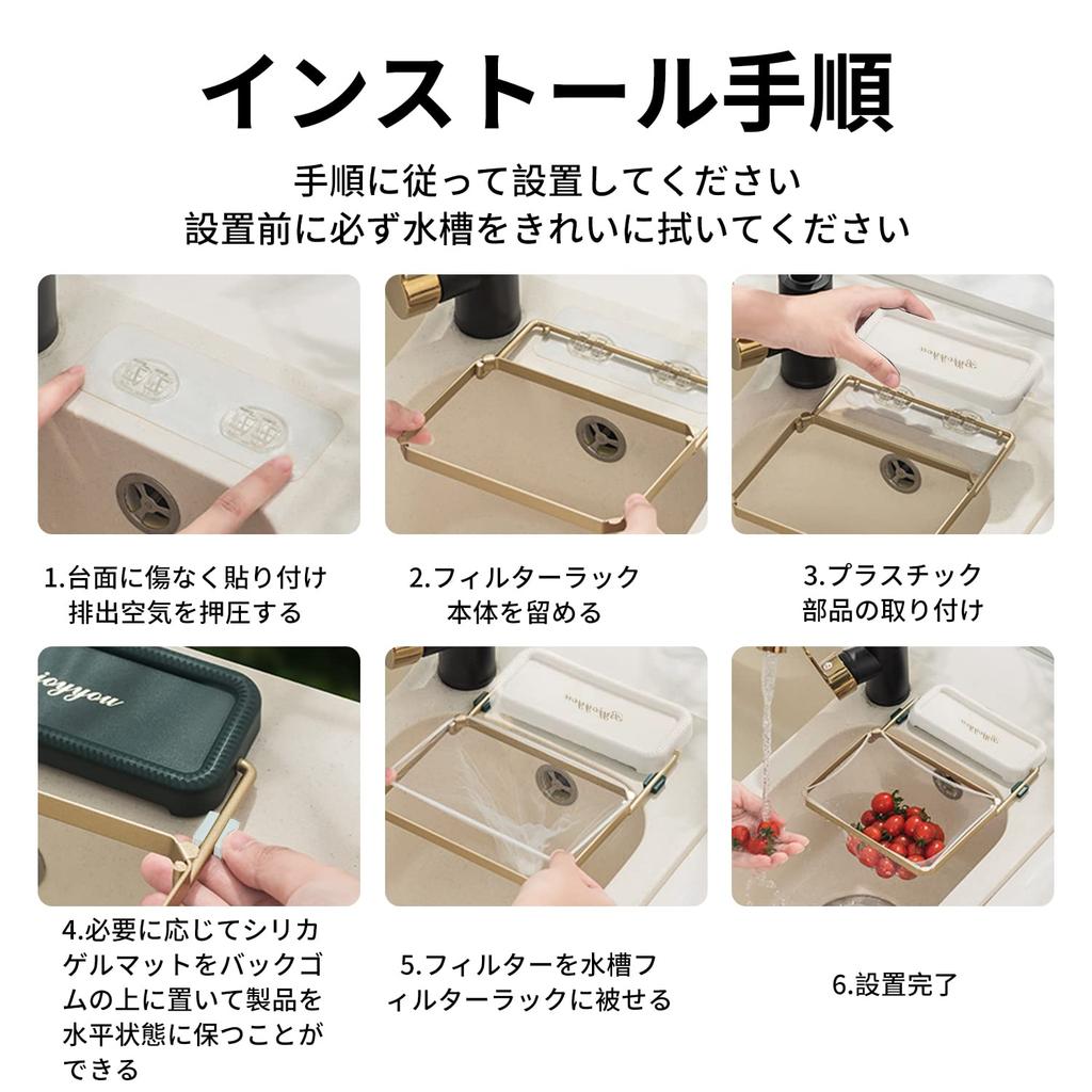 Coollooda Triangular Corner Drainer with 100 Strong Tape for Sink and Food Waste 1 No Magnets Easy Kitchen Drain Filter Sheets, Non-Trace Disposal,