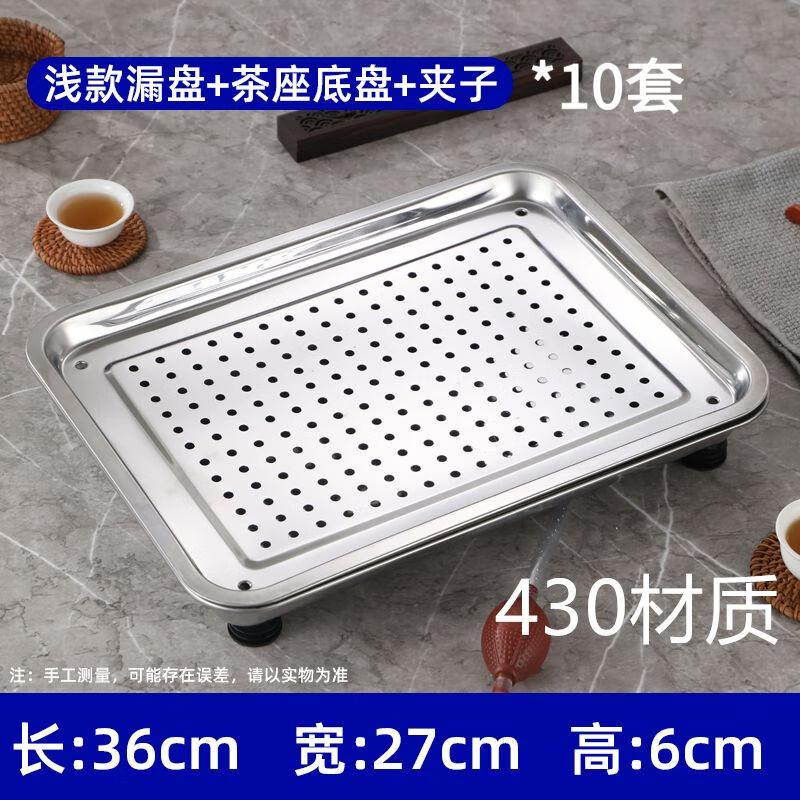 Stainless Steel Rectangular Multi-Purpose Draining & Serving Tray