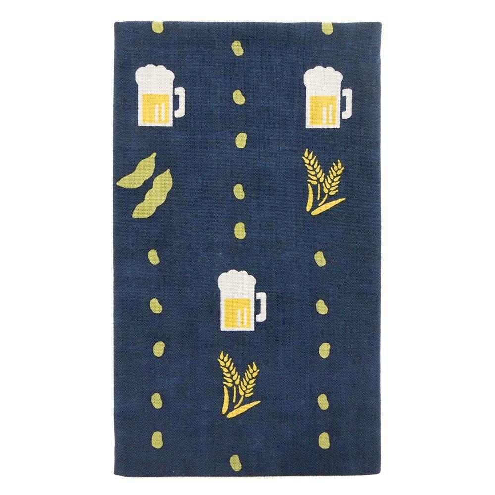 

Хамамоньо Тэнугуи Пиво и Эдамаме (Покрытое полотенце) синий