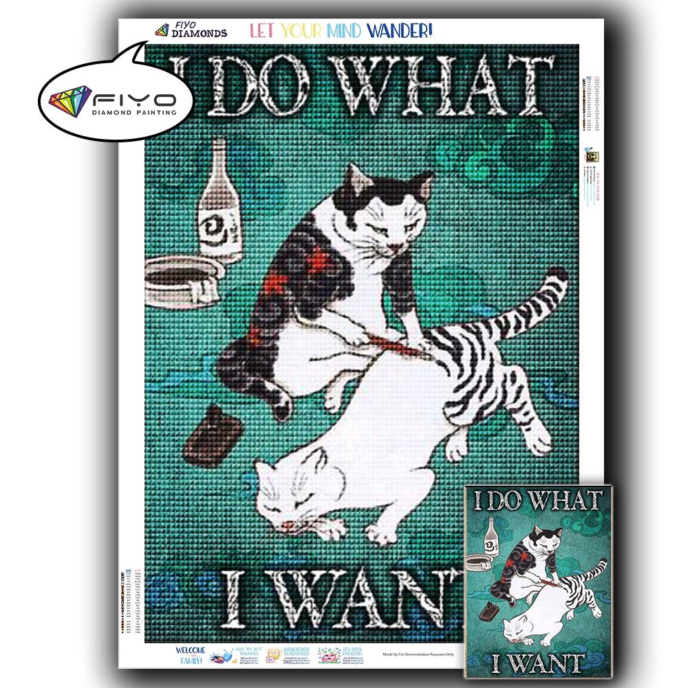 5D DIY Diamond Painting Black Cat Diamond Embroidery Vintage Cartoon Cross Stitch Picture Of Rhinestones Home Decor