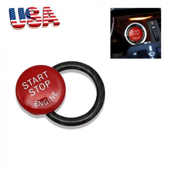 Engine Start Stop Button Replace Cover With Ring Trim For BMW E90 E92 E93 09-12