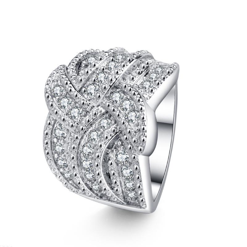 Elegant Zircon Ring with Color-Preserving Finish – Exquisite European and American Style R5624