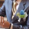 4Pieces Bride and Groom Boutonniere Wedding Dress Corsage Decorations Proms Suit Decorations for Wedding Ceremony