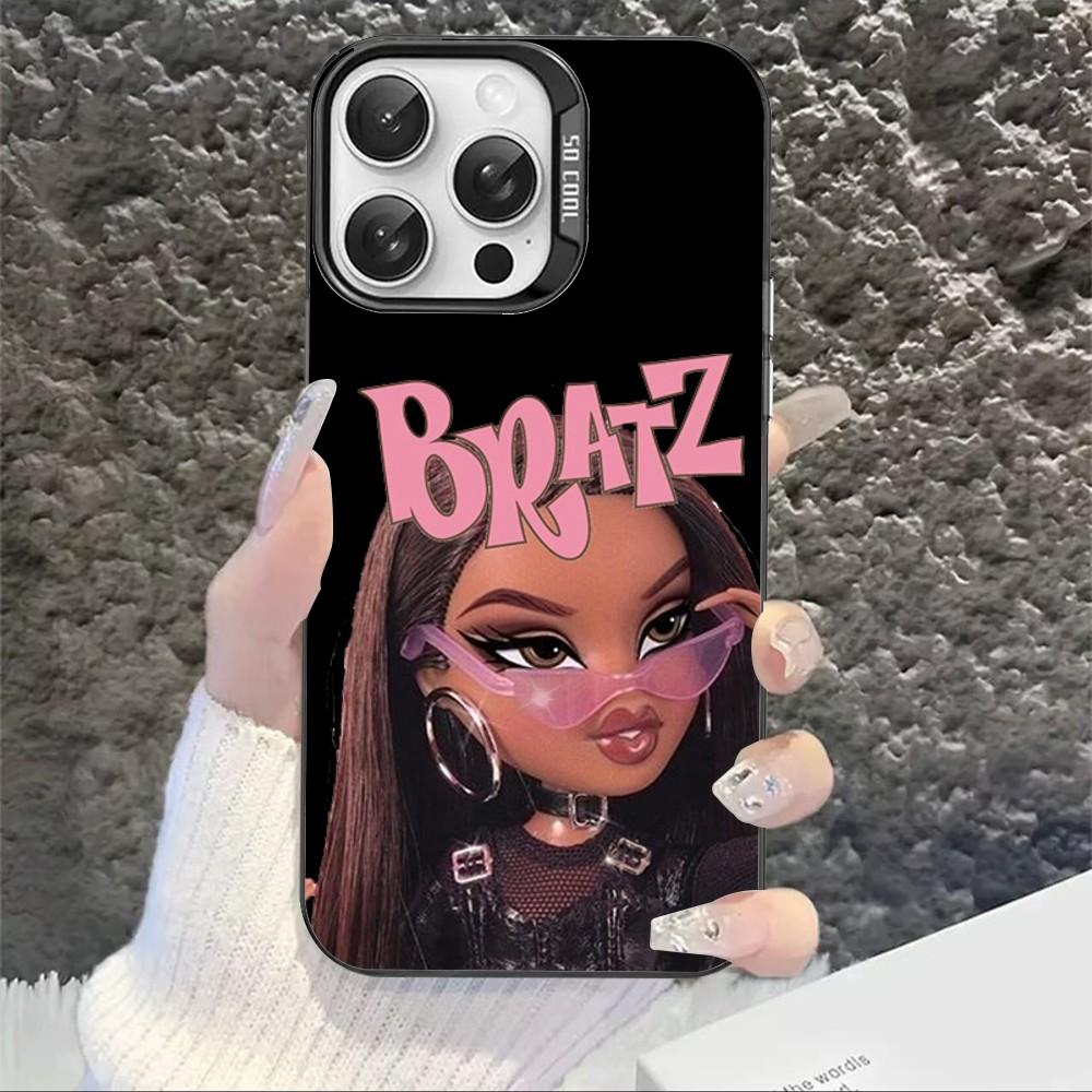Cute Bratz Doll Phone Case For IPhone 16 15 14 13 12 11 Pro Max X XR XSMAX 8 7 Plus Matte Shockproof Back Cover