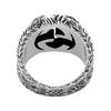 Gucci In elkaar grijpend G Hol Ontwerp 925 Zilveren Ring Unisex ringen 455302-J8400-0811