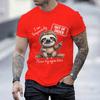 I Am Temporarily Out Of Order Lazy Sloth Tshirts Unisex Humor Graphic Tee Casual Sarcastic Animal Streetwear Ropa Hombre