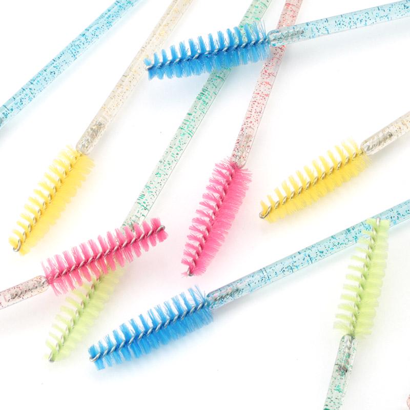200Pcs Eyelash Extension Disposable Eyelash Brush Mascara Stick Applicator Propeller Eyebrow Makeup Brushes Set Makeup Tools
