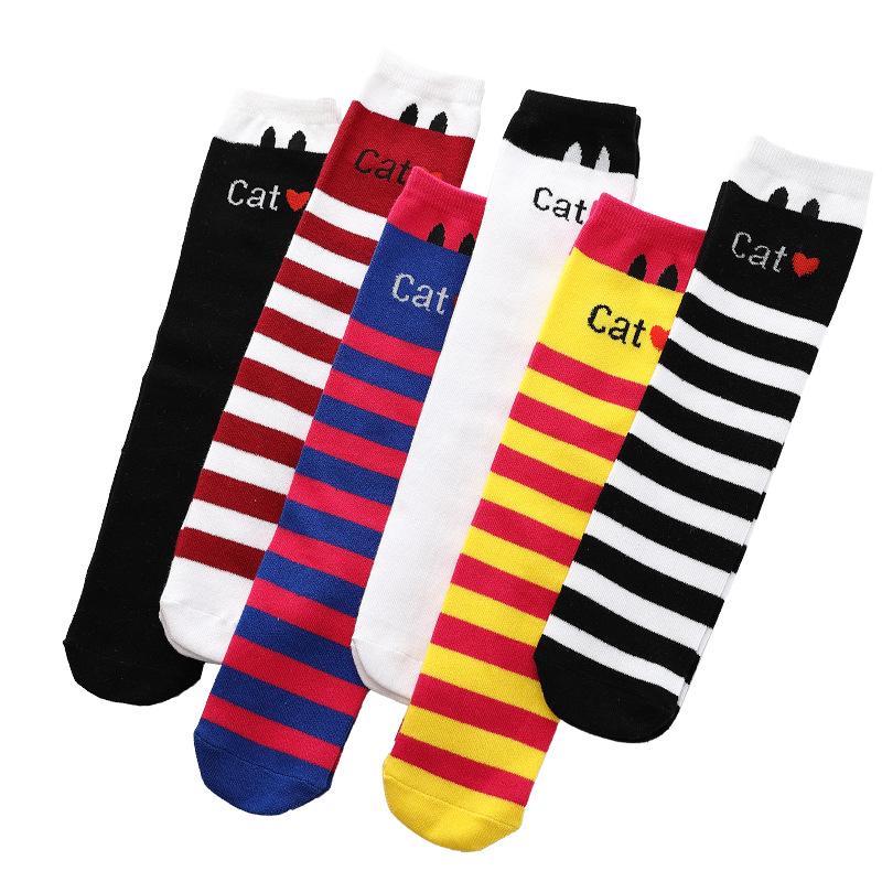 Șosete înalte până la genunchi pentru fete de primăvară și toamnă - șosete de vițel cu tub mijlociu pentru copii și bebeluși