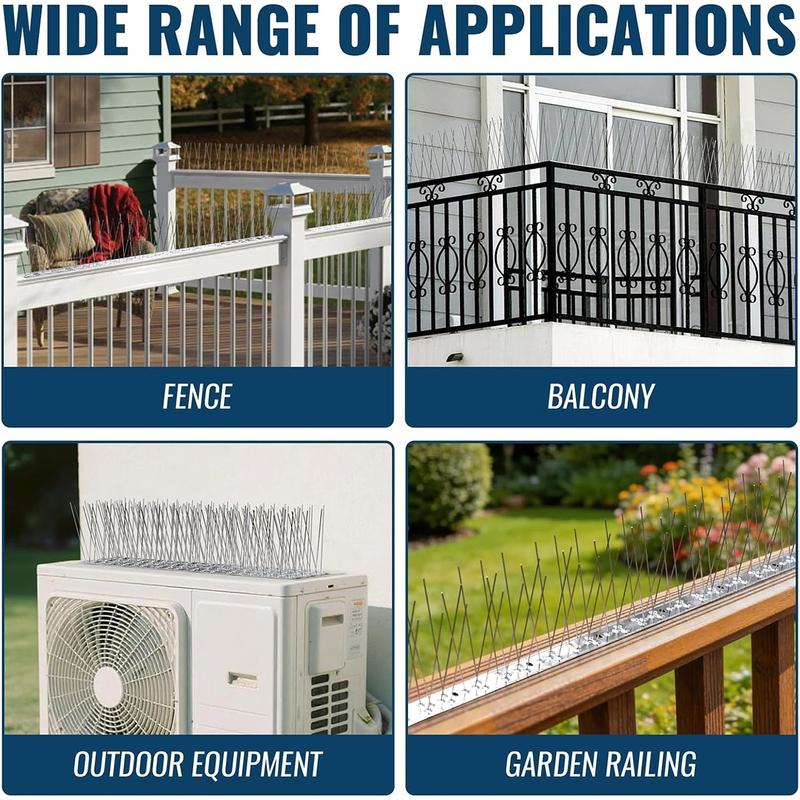 Outdoor Bird Spikes Repellent Against Pigeons Birds Repeller Rats Mouse Hooligans Crow For Garden Gardening Products Scare Away
