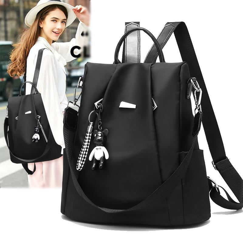Backpack women's 2024 new trendy fashion high sense large capacity schoolbag high value light travel women's backpack