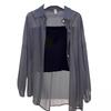 Women's Pearlescent Ice Silk Sun Protection Jacket - Lightweight, Smooth, Trendy Summer Cardigan