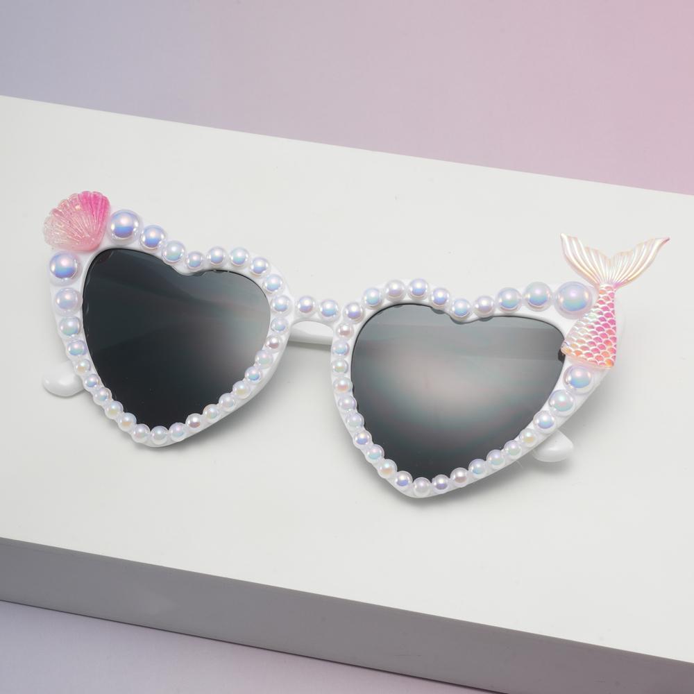 

Love Ocean Series Women Pearl Beach Sunglasses Romantic and Sweet Shades Perfect Gift for Besties