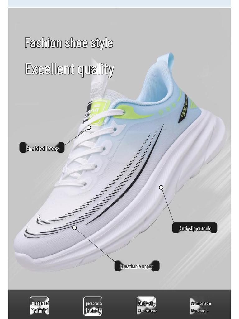 Men's Ultra-Light Breathable Mesh Running Shoes - Comfortable, Shock-Absorbing, Versatile for Casual Wear