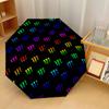 Monster Energy Print 8?Ribs Automatic Umbrella Wind Resistant Lightweight Folding Umbrella For Outdoor Travel