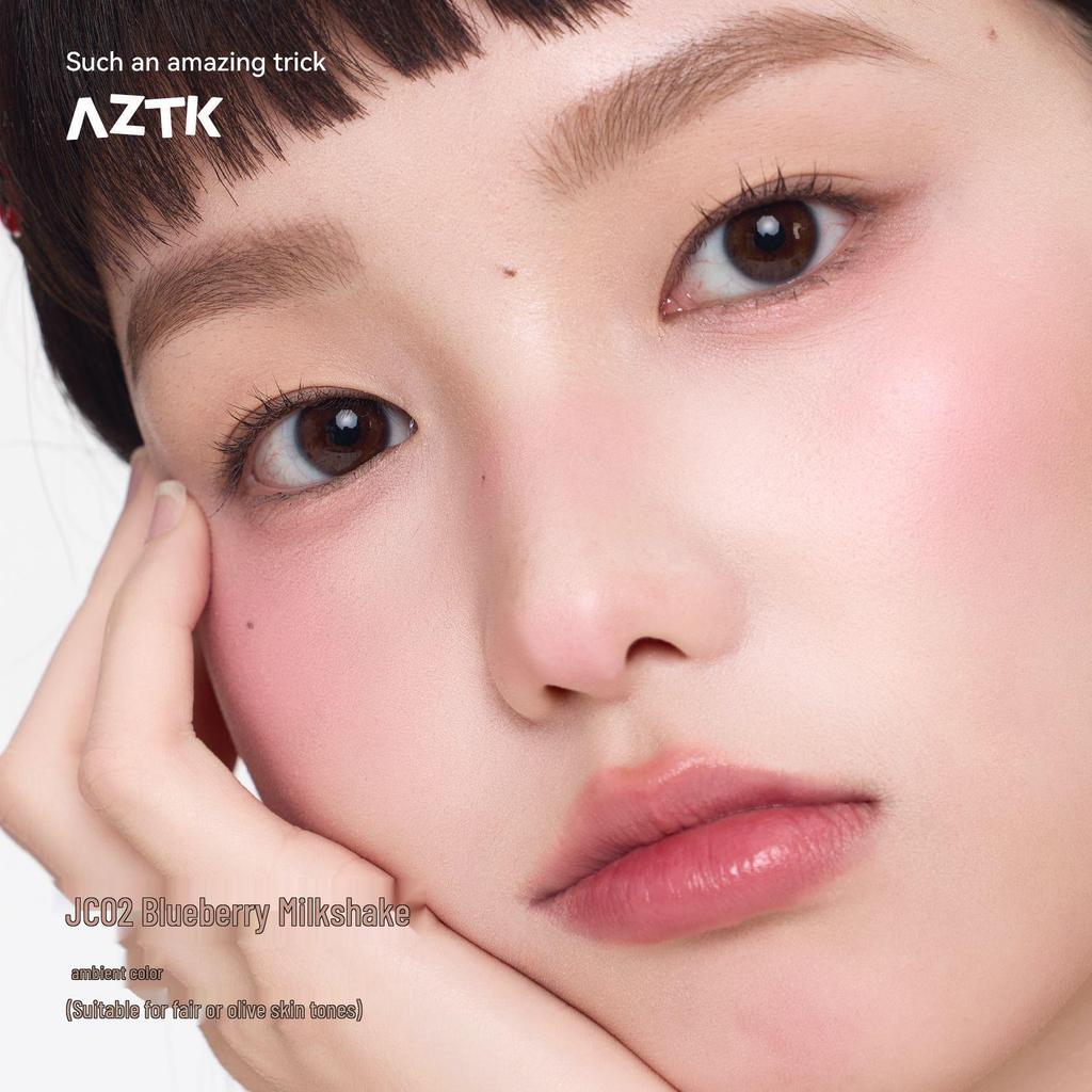 AZTK Velvet Matte Nude Liquid Blush & Highlighter for Contour and Complexion Enhancement.