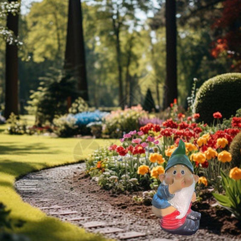 Delightful Resin Gnome Figurine Outdoor Garden Art For Stylish Yard Decorations