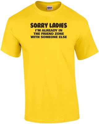 Sorry Ladies I'm Already In The Friend Zone With Someone Else T-Shirt