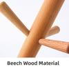Wooden Mug Hanging Display Rack Tree Shape Tea Cups Drainer Household Cup Storage Holder  Cafe Use