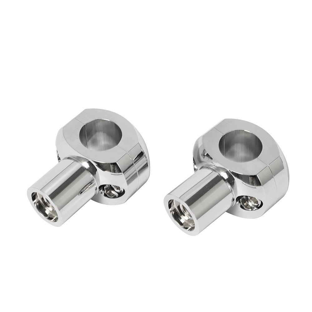 Chrome 25mm Handlebar Risers Fit For 1" Handlebar on Honda Suzuki Yamaha Kawasaki