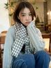New  Autumn Winter Preppy Plaid Vintage Scarf Women Men Houndstooth Scarve Pashmina Mujer Foulard Bufanda Pareo Wrap Shawl