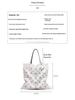 2023 Summer Japanese-Style Geometric Diamond Pattern Shoulder Bag, 6x6 Color Variation