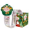 Christmas Theme Green Pattern Paper Gift Box Festival Decoration Prop Atmosphere
