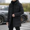 Men's Hooded Mid-Length Cotton-Padded Winter Jacket 2025