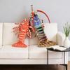Realistic Australian Crayfish Plush Toy 3D Lobster Stuffed Animal Pillow Soft Hugging Cushion for Kids Adults Unique Home Decor