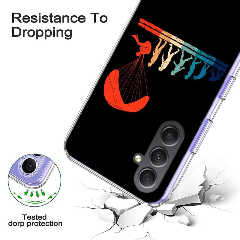 Extreme Adventure Parachuting Phone Case for Samsung A17 A37 A57 A07 A16 A26 A36 A56 A06 A02S A12 A22 A32 A52S A04S A14 A24 A34