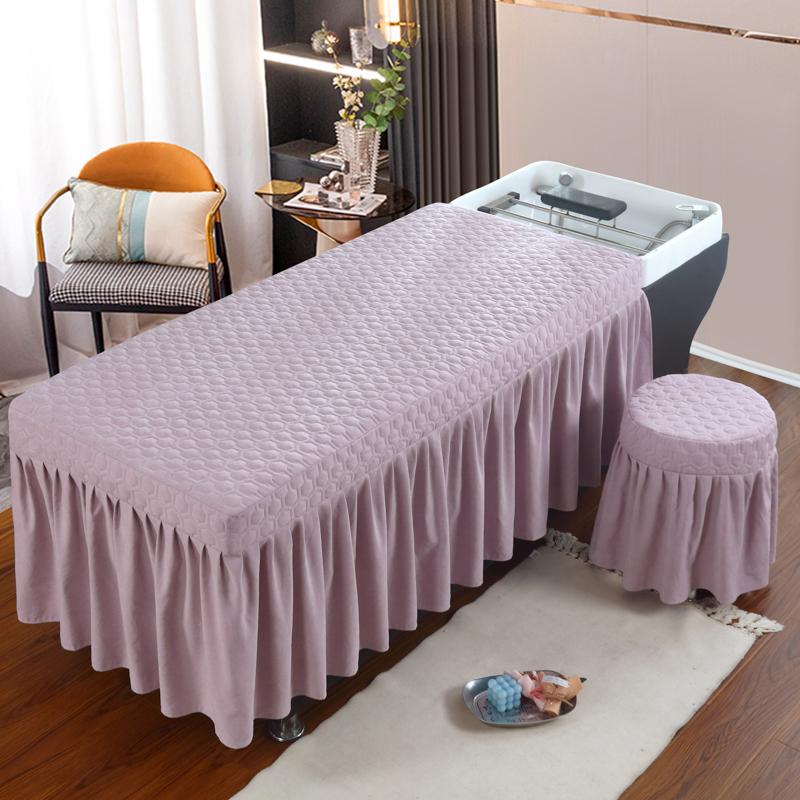 Beauty Salon Bed Skirt Hair-washing Bed Cover Massage Table Bed Cover Sheet Bedskirt SPA Treatment Table Cover